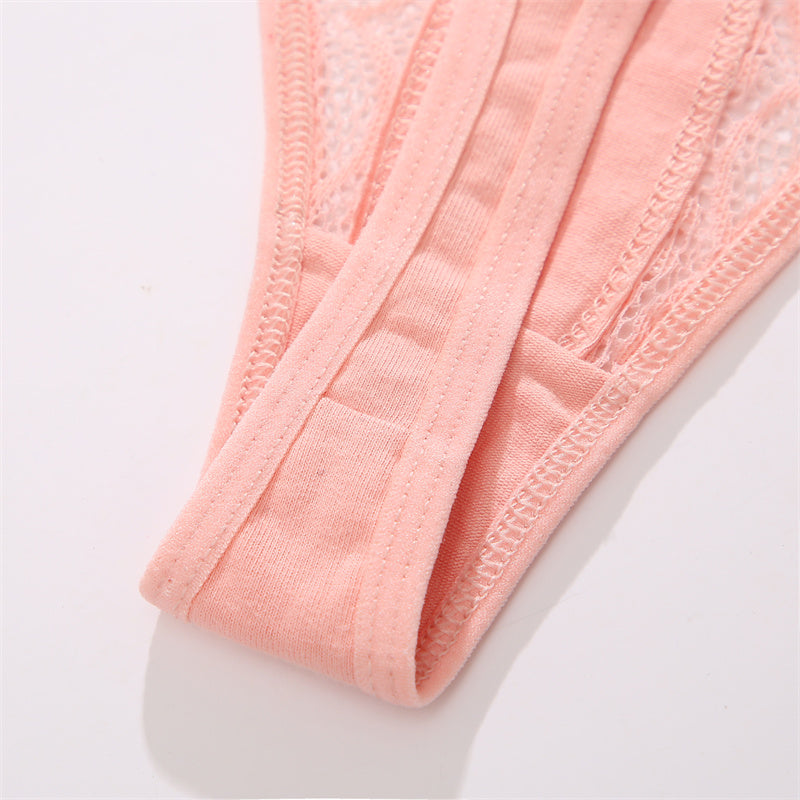 3er & 5er Pack Doppelschnur Spitzen String Tanga