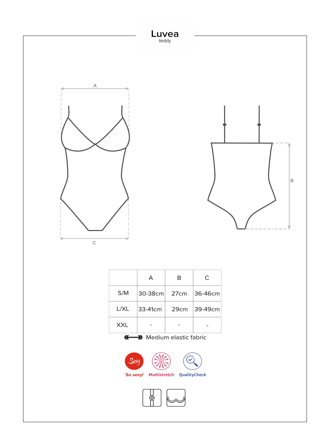 Sinnlicher Body aus blickdichtem Satinmaterial und transparenter Spitze
