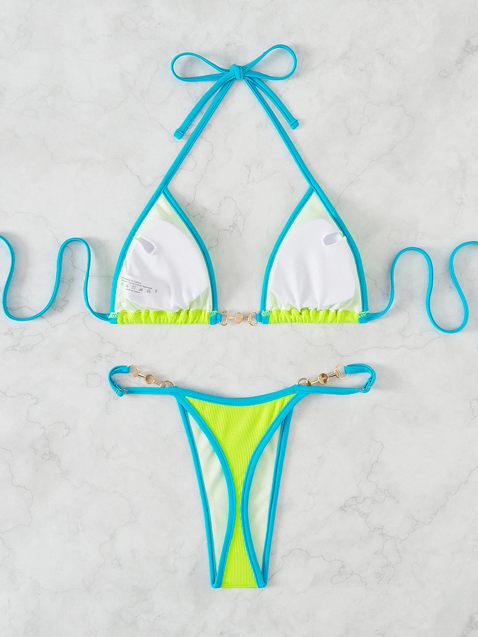Gepolsterter Neckholder Brazilian G String Bikini