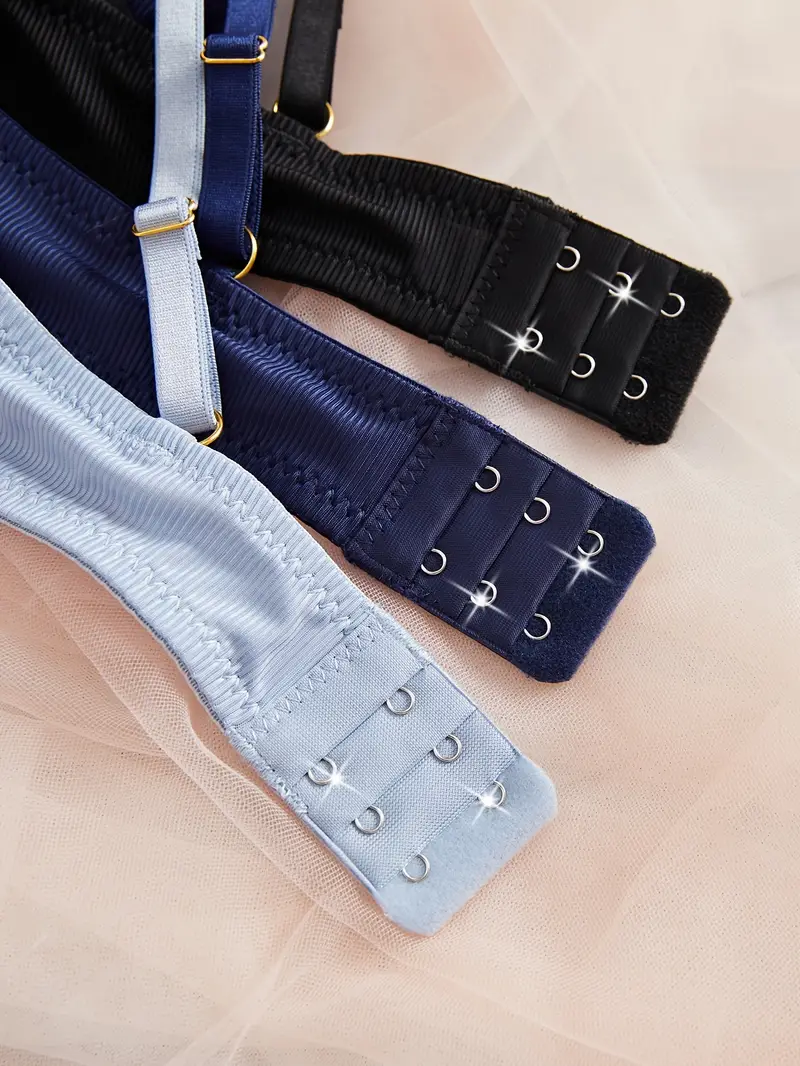 Süßes 3er Pack Damen Bügel Schalen Push Up BH Set Unterwäsche Dessous Cup A B C