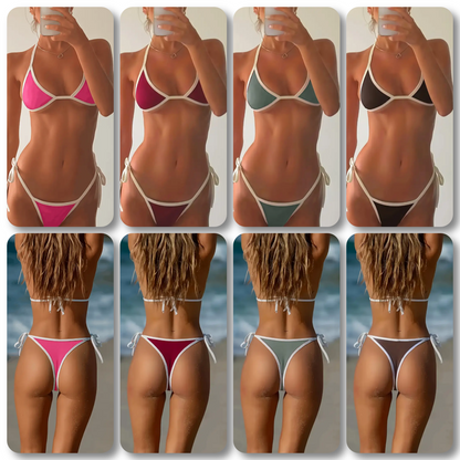 Brasilianischer Mini Neckholder Triangel Brazilian String Bikini Gr. XS S M