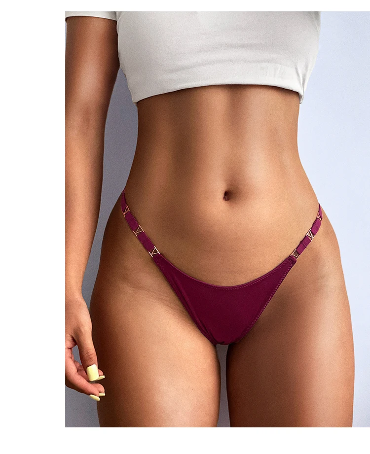 Bikini String Tanga in weinrot