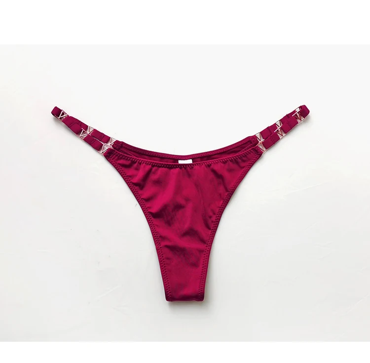 Bikini String Tanga in weinrot