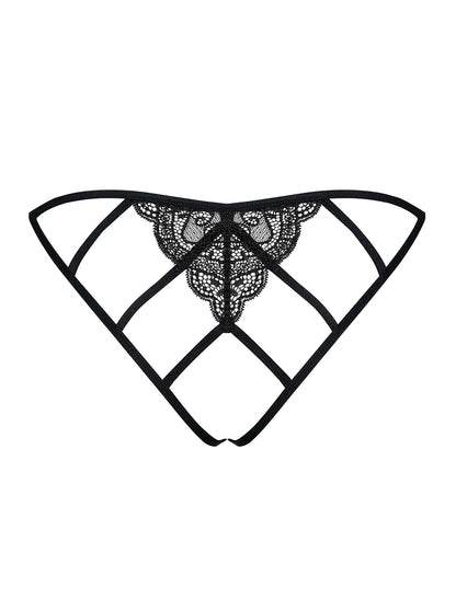 Miamor lace crotchless panties