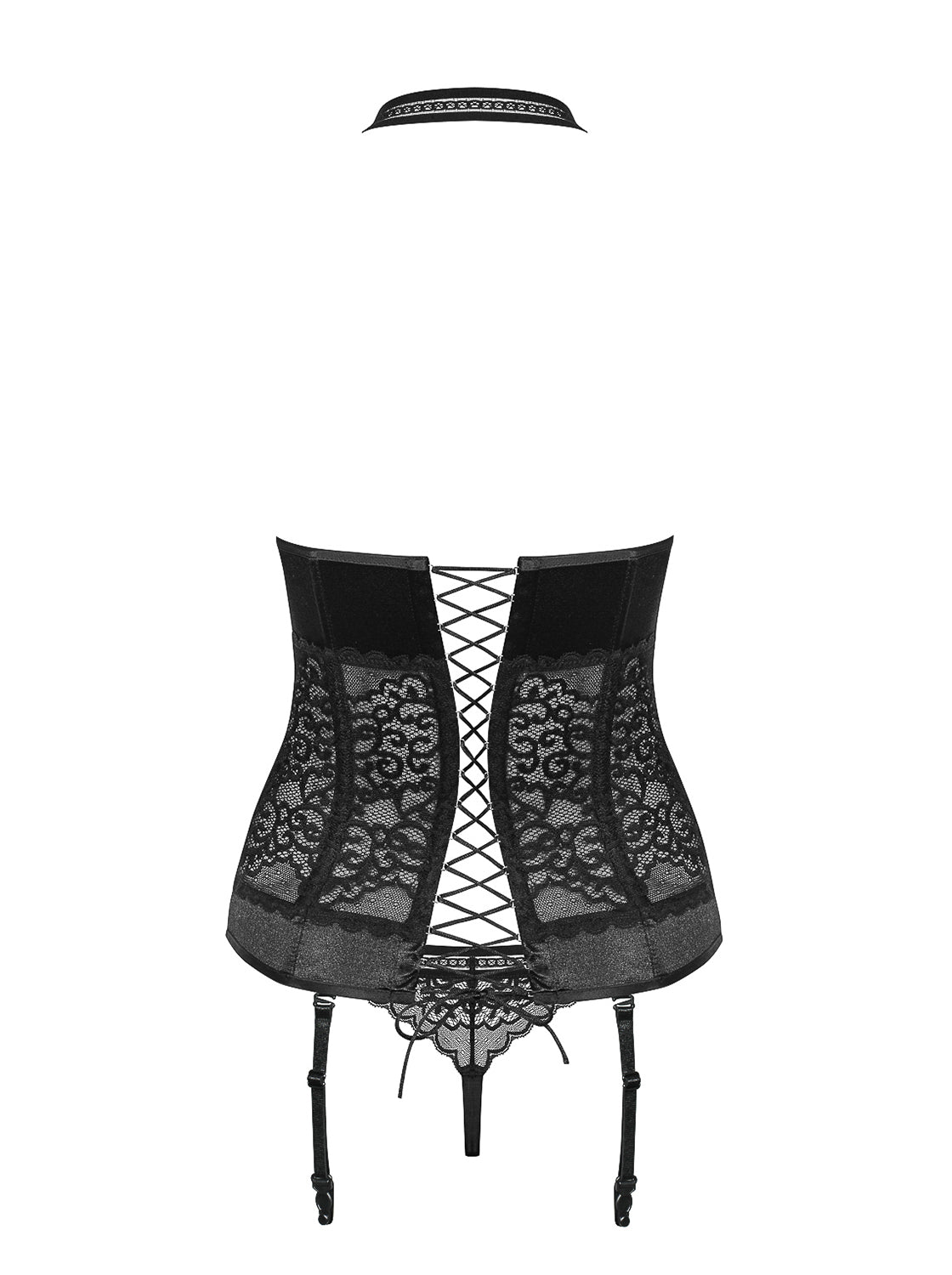 Unique corset in a hot combination of sensual lace