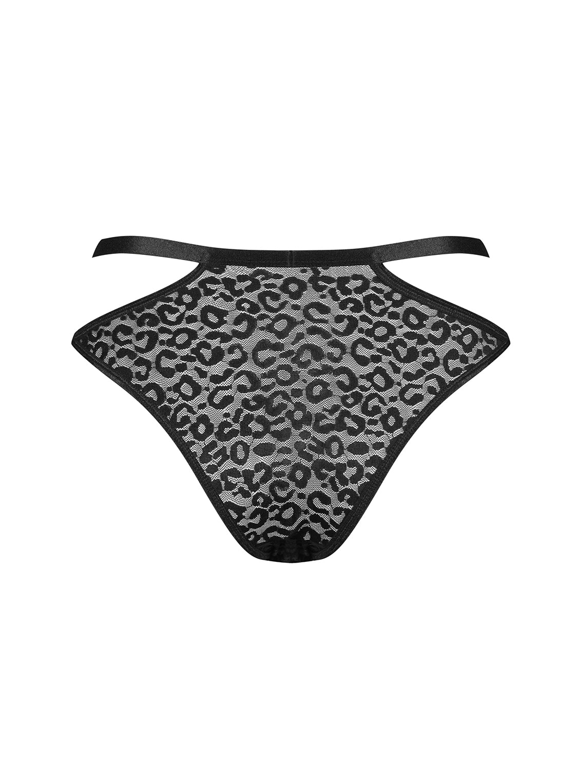 Bagirela a feminine panty made of translucent material with animal print pattern