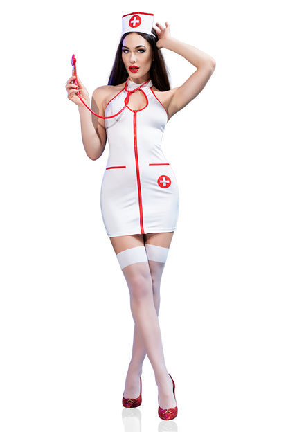 5 teiliges Krankenschwester Kleid Kostüm