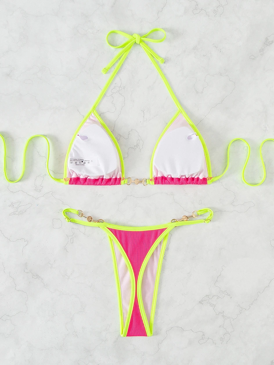 Gepolsterter Neckholder Brazilian G String Bikini