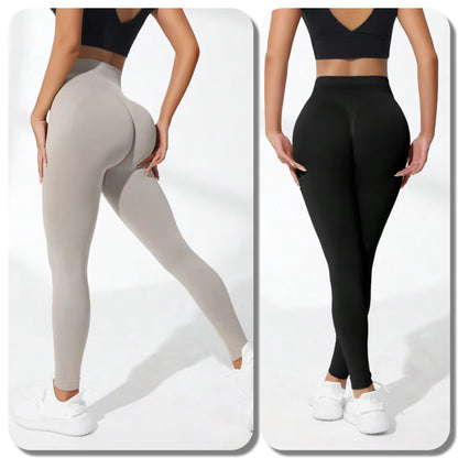 Damen Nahtlose Gym Sport Fitness Yoga Leggings mit hoher Taille Po Lifting