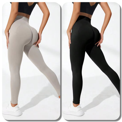 Damen Nahtlose Gym Sport Fitness Yoga Leggings mit hoher Taille Po Lifting