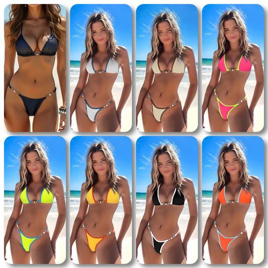 Padded Halter Brazilian G String Bikini 