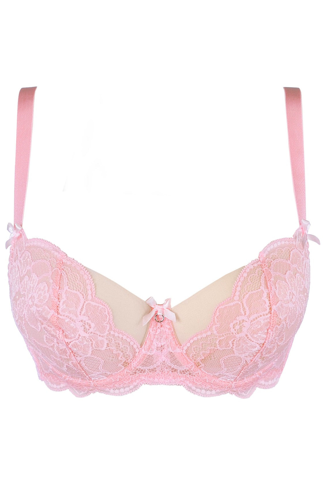 Soft BH in zartem Rosa aus Spitze und Tüll 220350