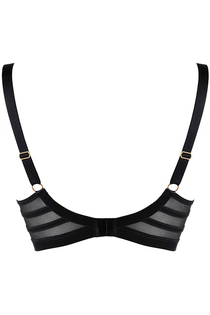 Eindrucksvoller Soft BH mit beigen halbtransparenten Cups 220362