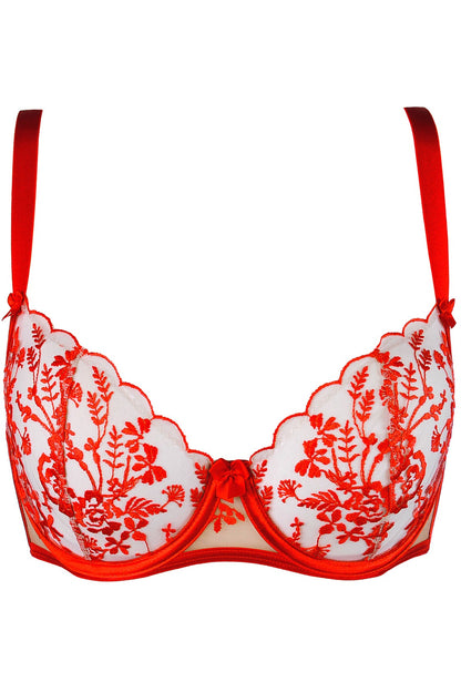 Bezaubernder mit zarten Stickereien verzierter weicher Soft BH 220363