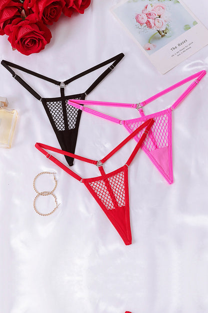 Verführerischer Transparenter Micro Netz String Tanga