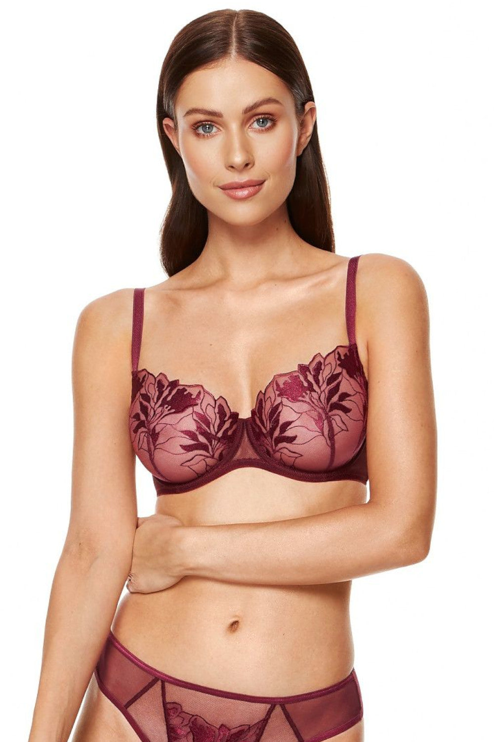 Soft BH mit Elegante schimmernde Blumenstickerei Cup A-F 175864 - Soft BH - Gorteks Lingerie - eofashion2014