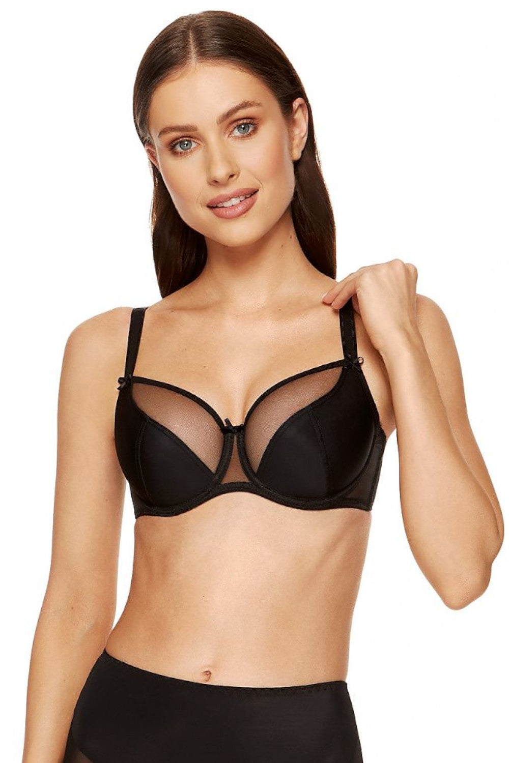 Soft BH aus Strickstoff und Tüll Cup B-L 190103