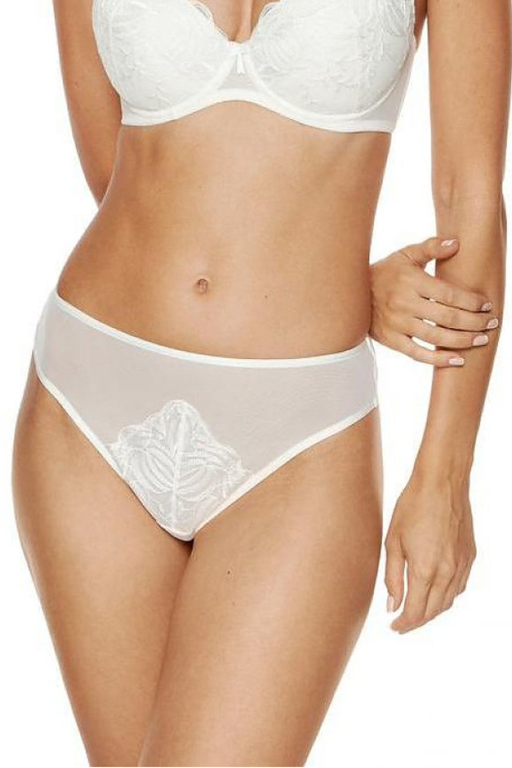 String Tanga aus weichem Tüll und Stickerei genäht 197769