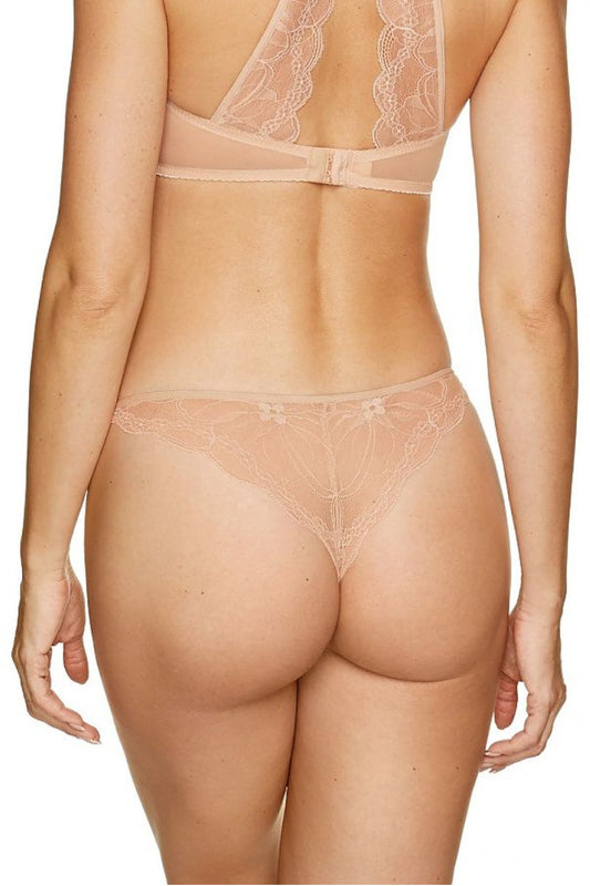 Sinnlicher String Tanga aus wunderschöner floraler Spitze und elastischem Tüll 167235
