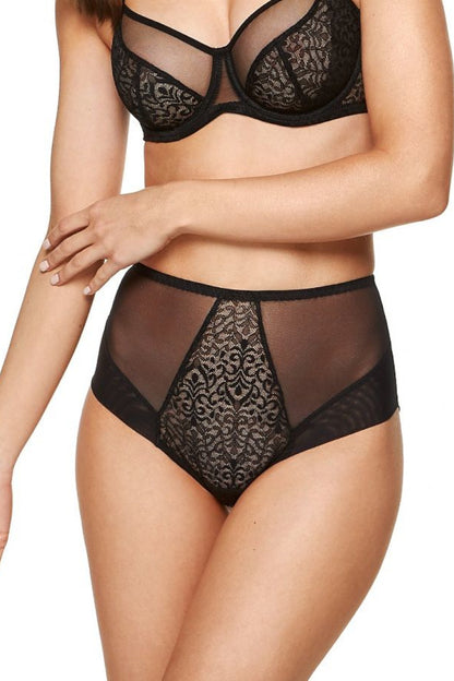 Hohes Höschen mit Tüll und Spitzenmuster 171865