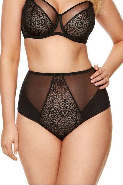 Hohes Höschen mit Tüll und Spitzenmuster 171865