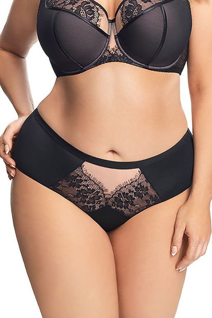 Komfortables Damenhöschen mit Spitze, Tüll & edlem Rückeneinsatz 158873