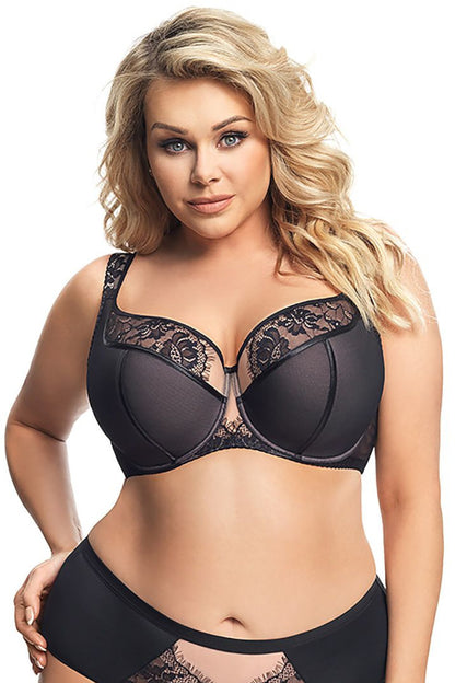 Femininer Semi Soft BH für große Brüste – Glatt & Spitzenbesatz 158893 - Semi Soft BH - Gorsenia Lingerie - eofashion2014