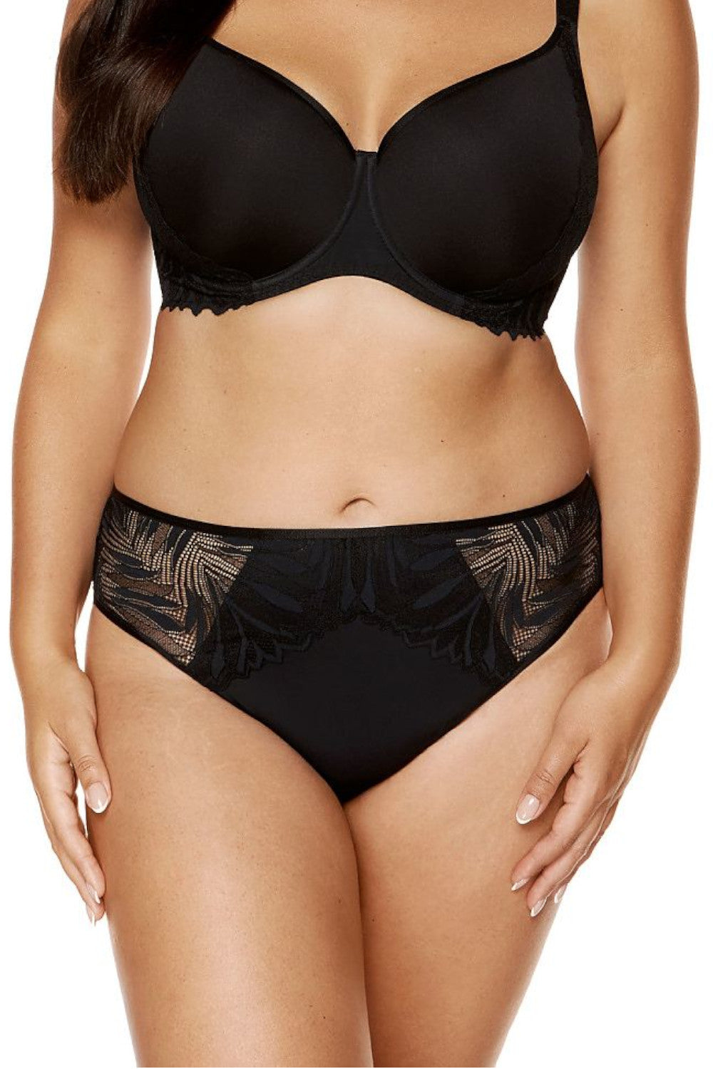 Elegantes Spitzen Höschen mit Baumwollzwickel und dekorativem Rückenausschnitt 201070