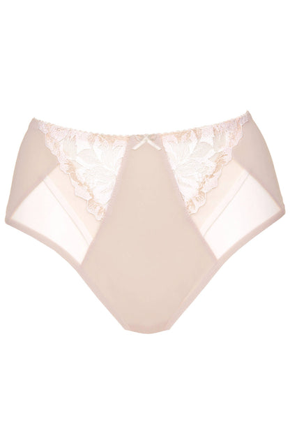 Höschen mit hoher Taille aus glattem Strick und floraler Stickerei 202860