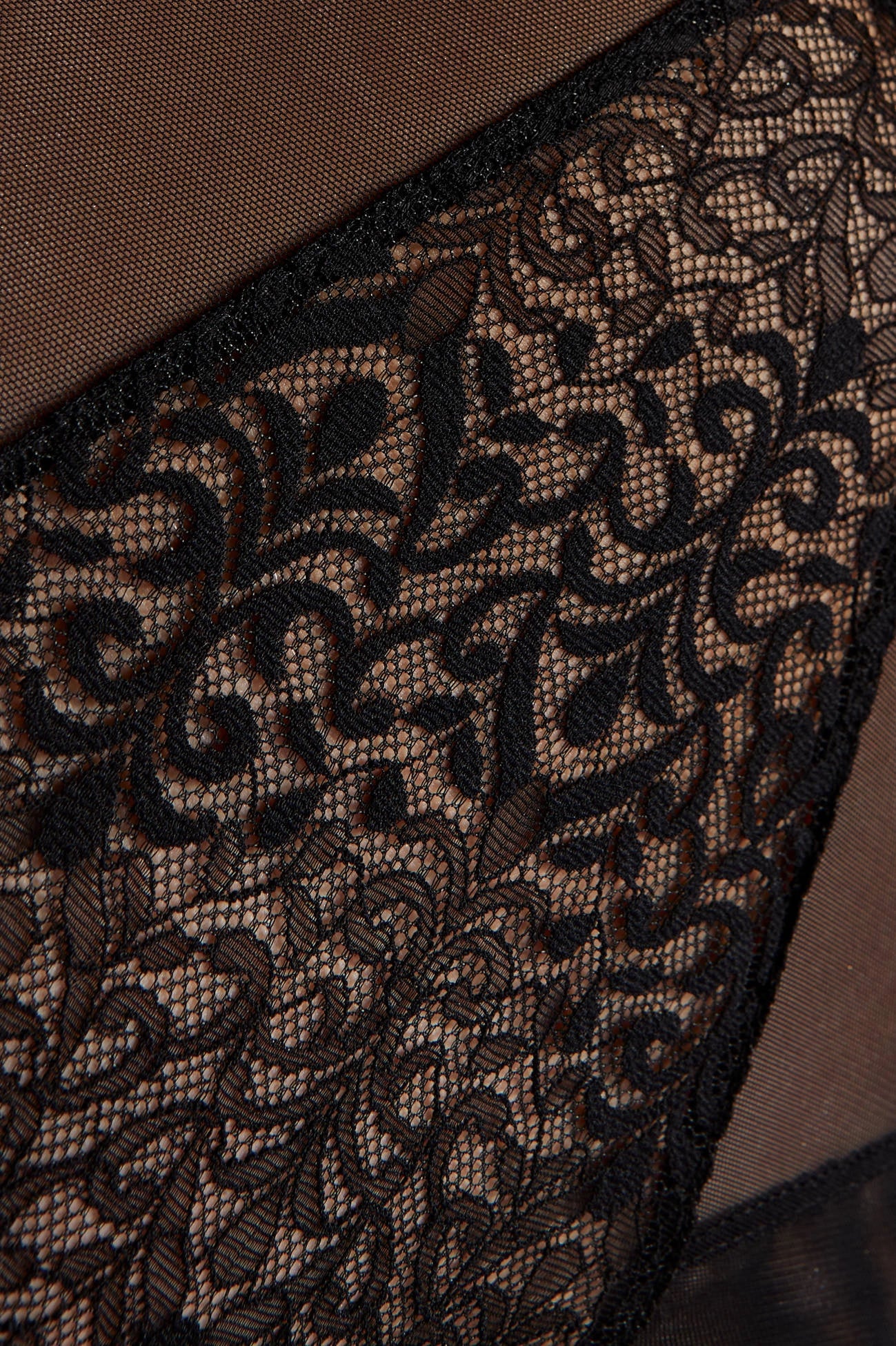 Hohes Höschen mit Tüll und Spitzenmuster 171865