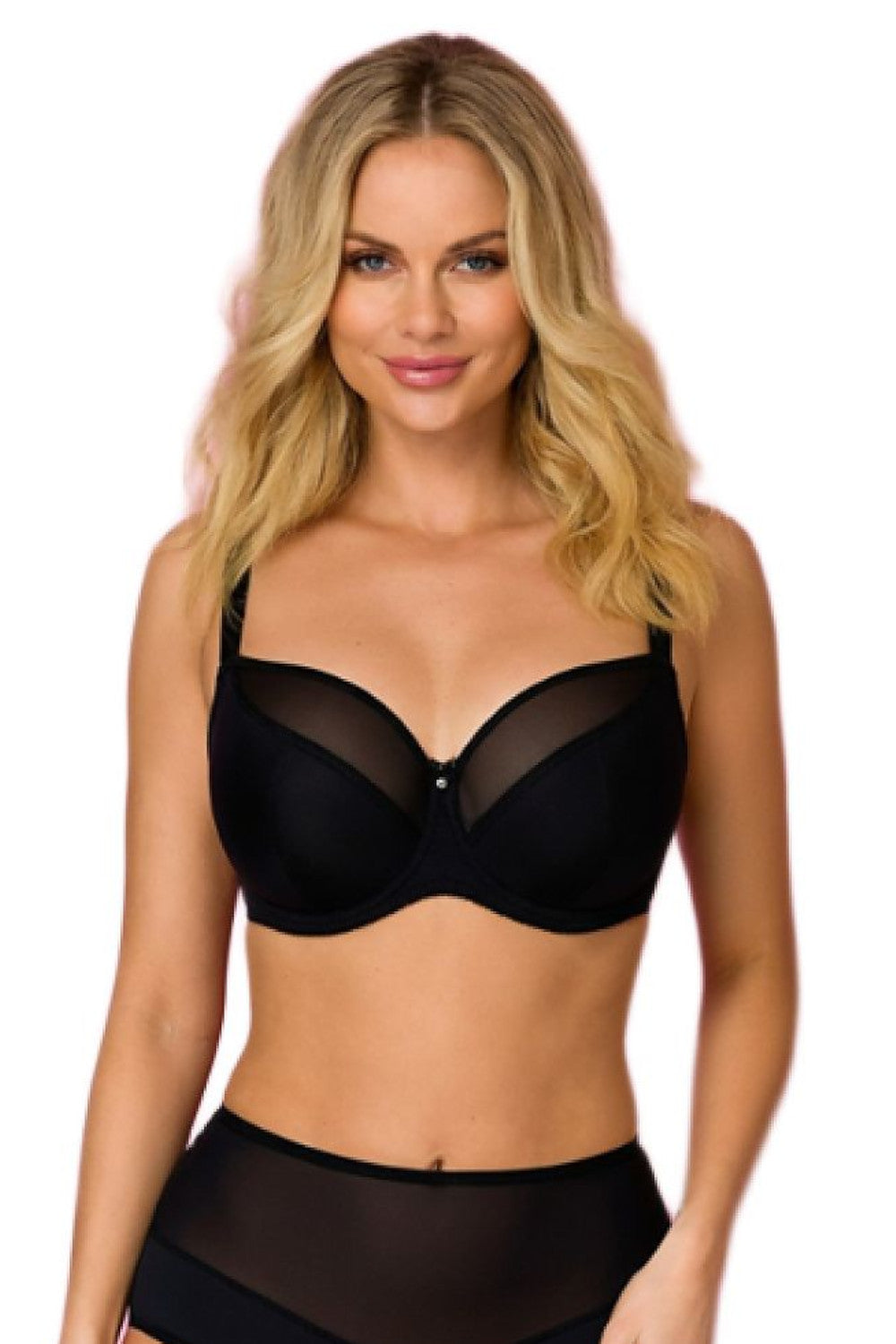 Schwarzer Soft-BH für große Größen mit transparenten Details und stützenden Cups