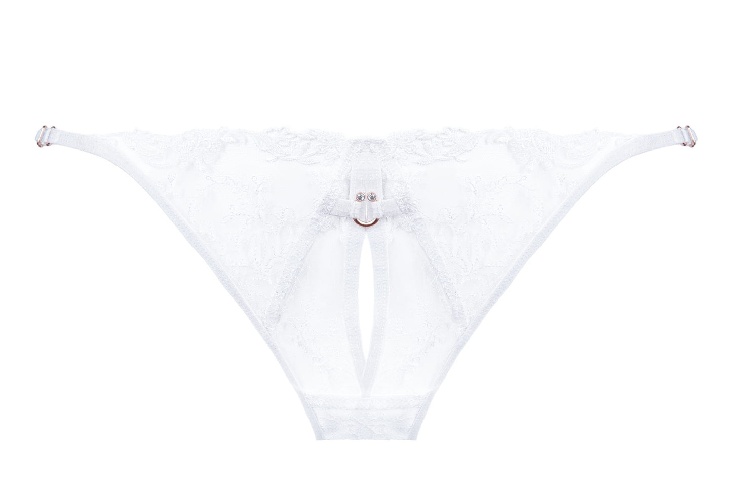 Rubi String Tanga aus Transparentem Tüll und  Spitzenverzierung 215362